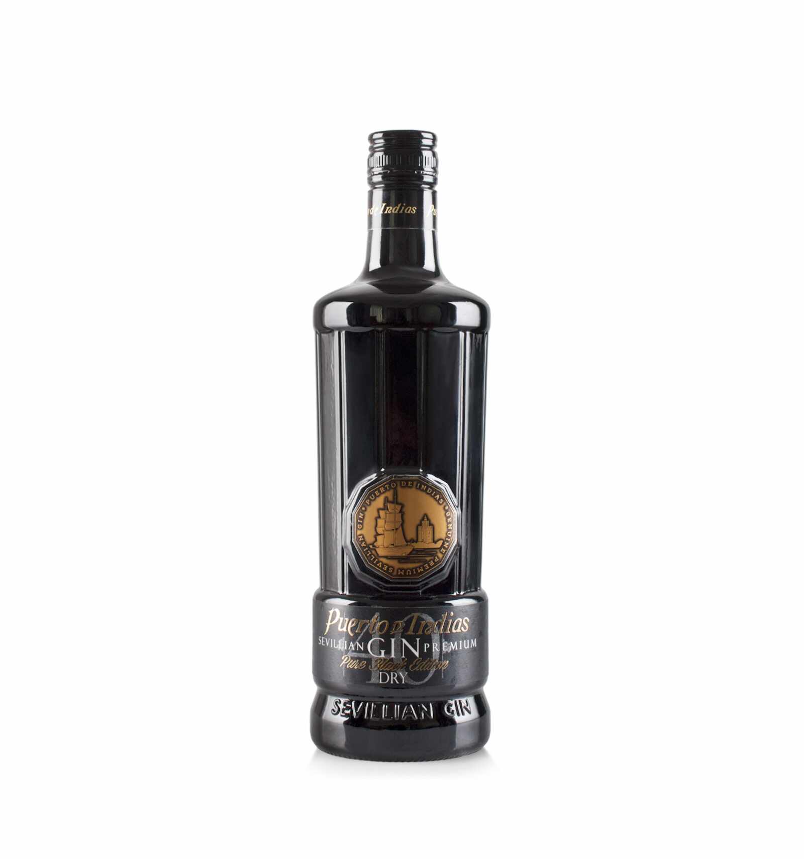 Gin Puerto De Indias Premium Black 40% alc., 0.7L, Spania