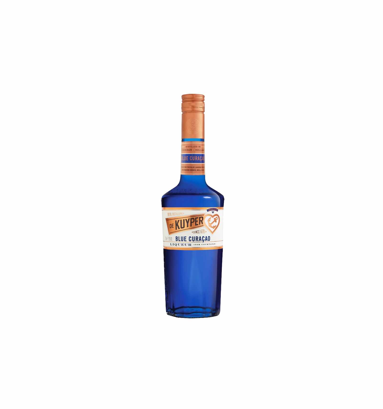 Lichior De Kuyper Blue Curacao 20% alc., 0.7L, Olanda
