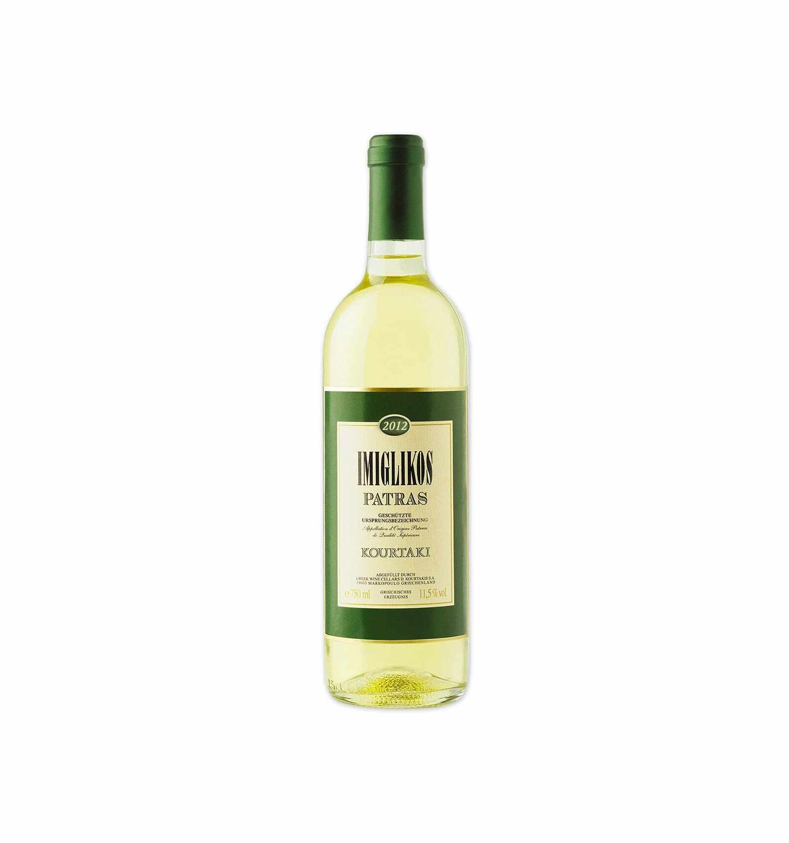 Vin alb, Rhoditis, Imiglikos Patras Peloponnesos, 0.75L, 11.5% alc., Grecia