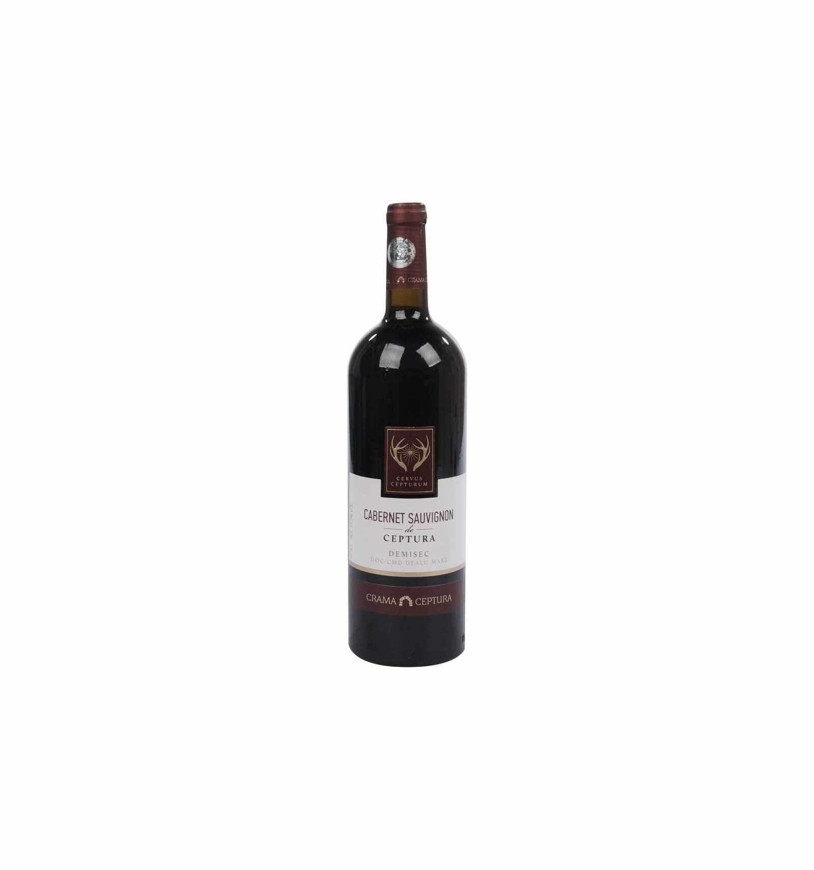 Vin rosu demisec, Cabernet Sauvignon, Cervus Cepturum Dealul Mare, 0.75L, 13.5% alc., Romania