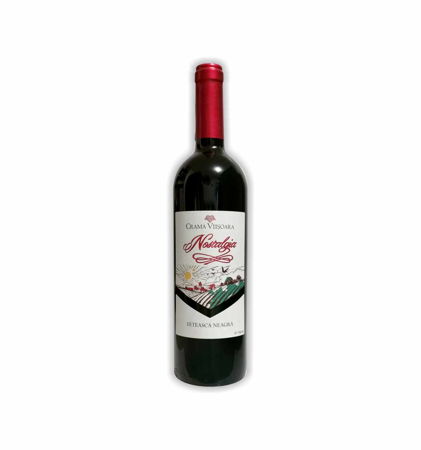 Vin rosu sec, Feteasca Neagra, Nostalgia, 0.75L, 14.5% alc., Romania