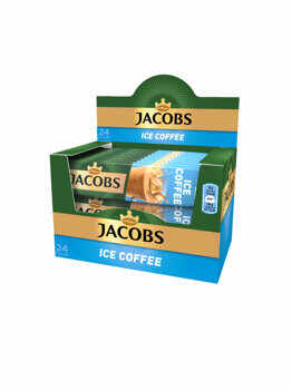 Cafea instant, Jacobs 3 in 1 Ice Coffee, 18 g x 24 plicuri