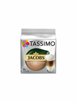 Capsule cafea, Jacobs Tassimo Latte Machiato, 8 bauturi x 295 ml, 8 capsule specialitate cafea + 8 capsule lapte