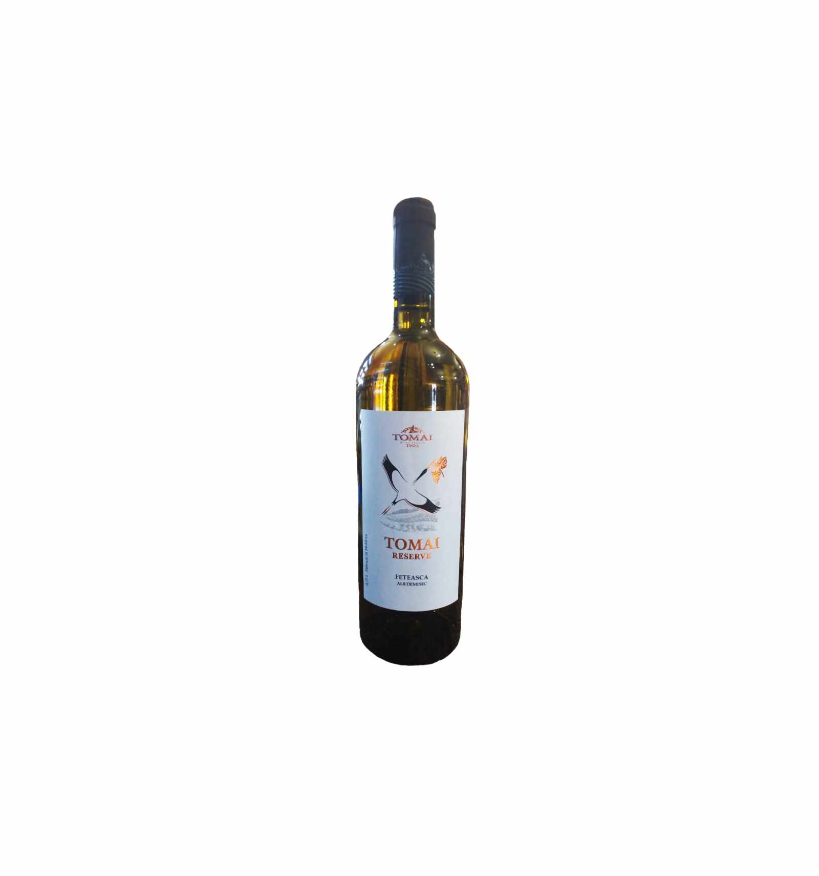 Vin alb demisec, Feteasca Alba, Tomai Reserve, 0.75L, Republica Moldova