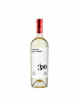 Vin alb sec Fautor 310 Altitudine Chardonnay Feteasca Regala, 0.75 l