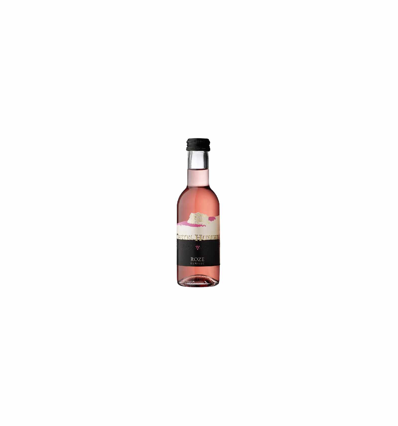 Vin roze demisec, Castel Huniade Recas, 0.187L, 12% alc., Romania