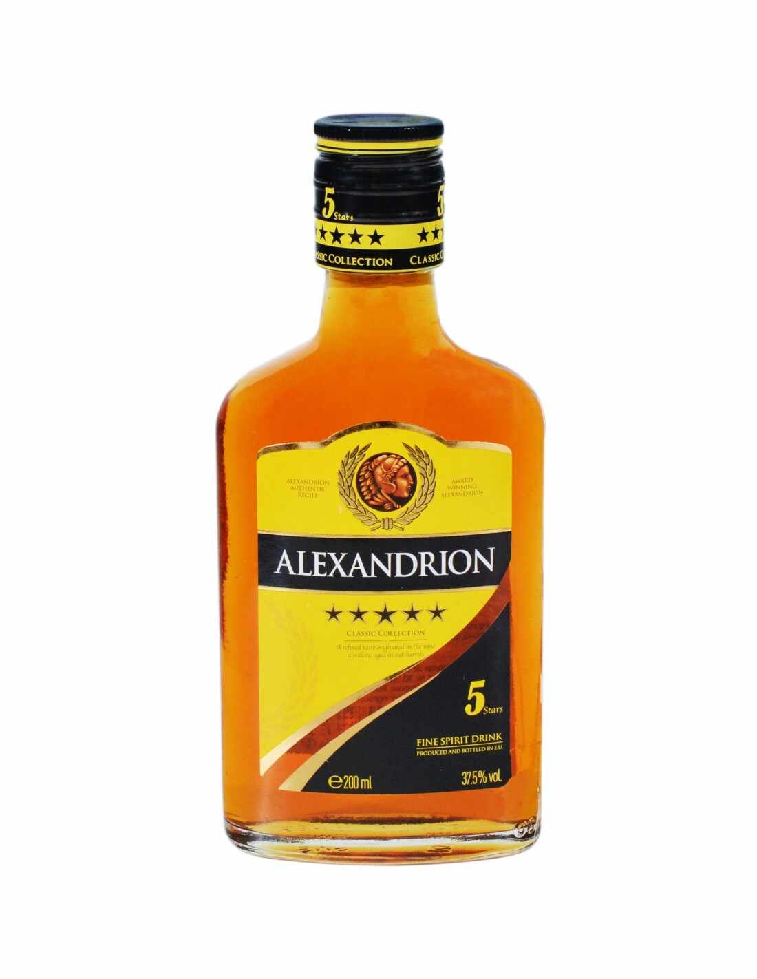 Brandy Alexandrion 5 Stele, 37.5% alc., 0.2L, Romania