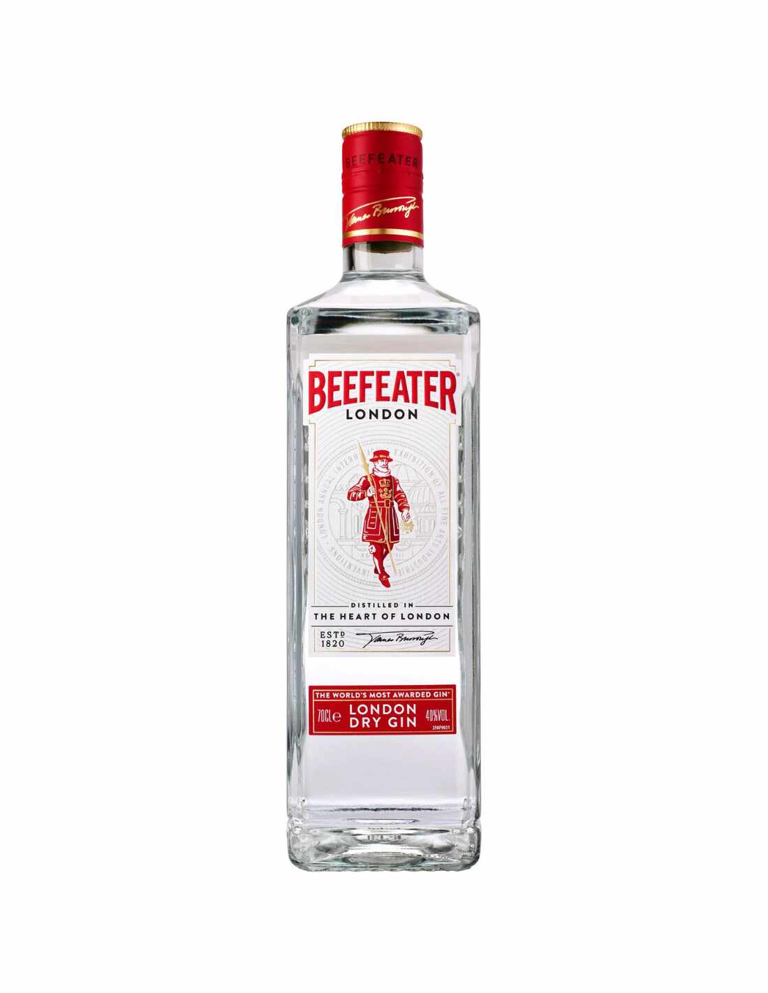 Gin Beefeater London Dry, 40% alc., 0.7L, Anglia