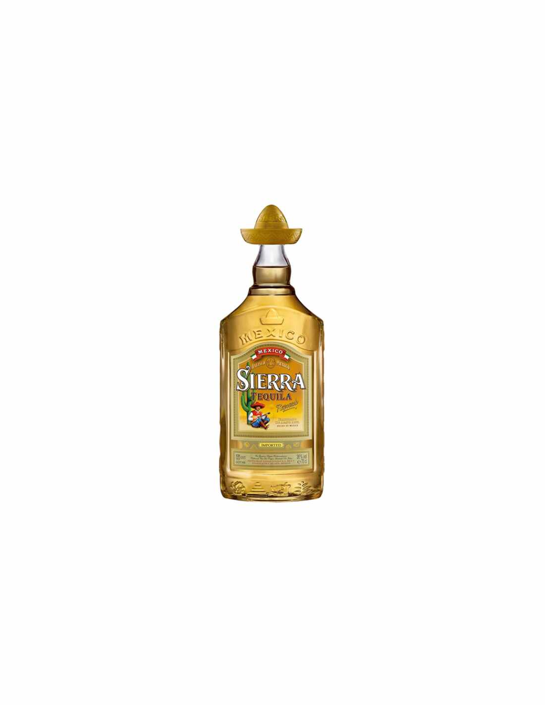 Tequila aurie Sierra Reposado, 0.7L, 38% alc., Mexic