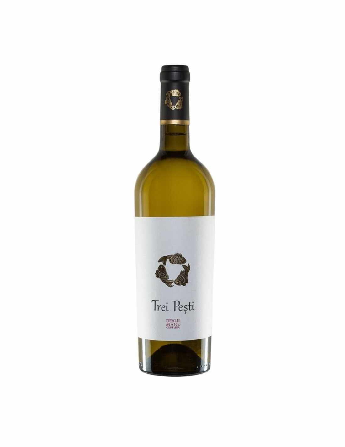 Vin alb sec Domeniile Urlati Trei Pesti, 0.75L, 13.5% alc., Romania