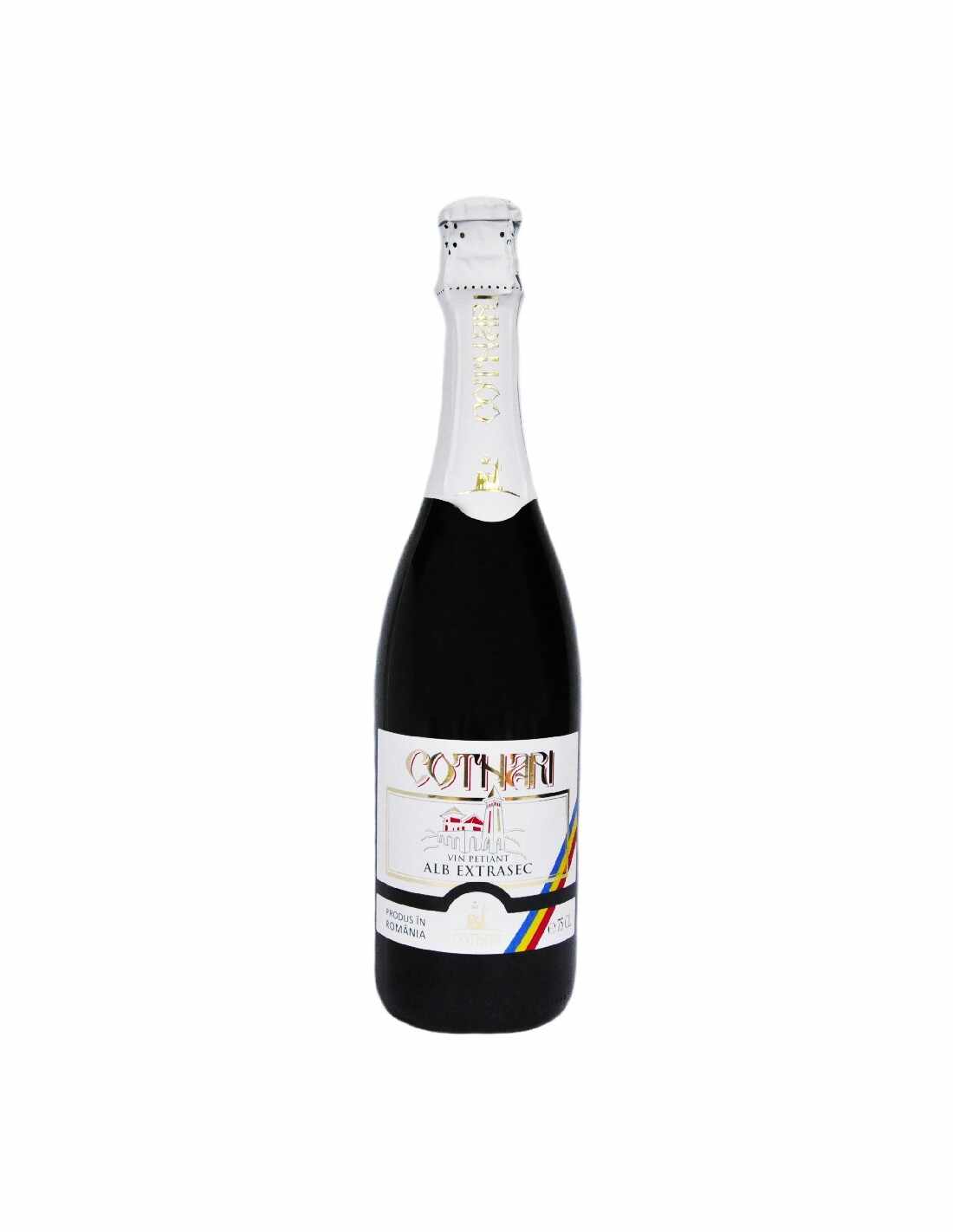 Vin petiant alb extrasec Cotnari, 0.75L, 11% alc., Romania