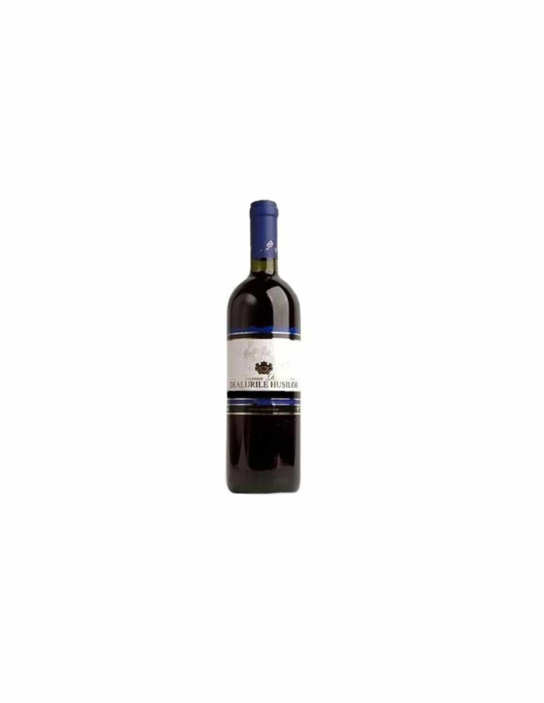 Vin rosu demisec Dealurile Husilor, 0.75L, 10.5% alc., Romania