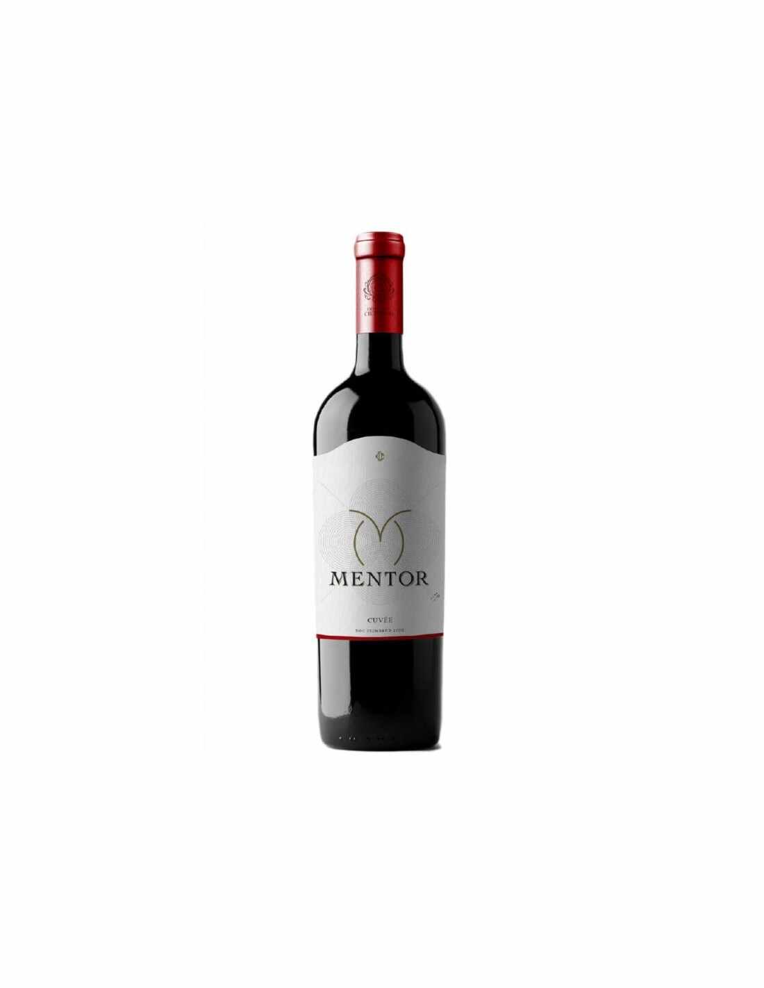 Vin rosu sec, Feteasca Neagra & Pinot Noir, Mentor Ciumbrud, 0.75L, 13.5% alc., Romania