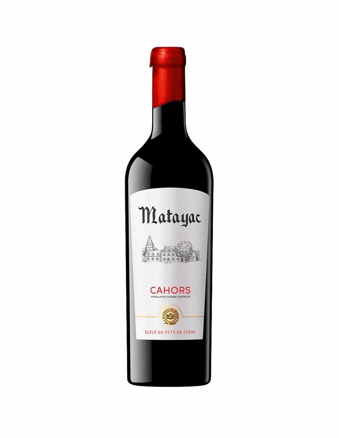 Vin rosu sec Matayac Cahors AOC, 0.75L, 12.5% alc., Franta