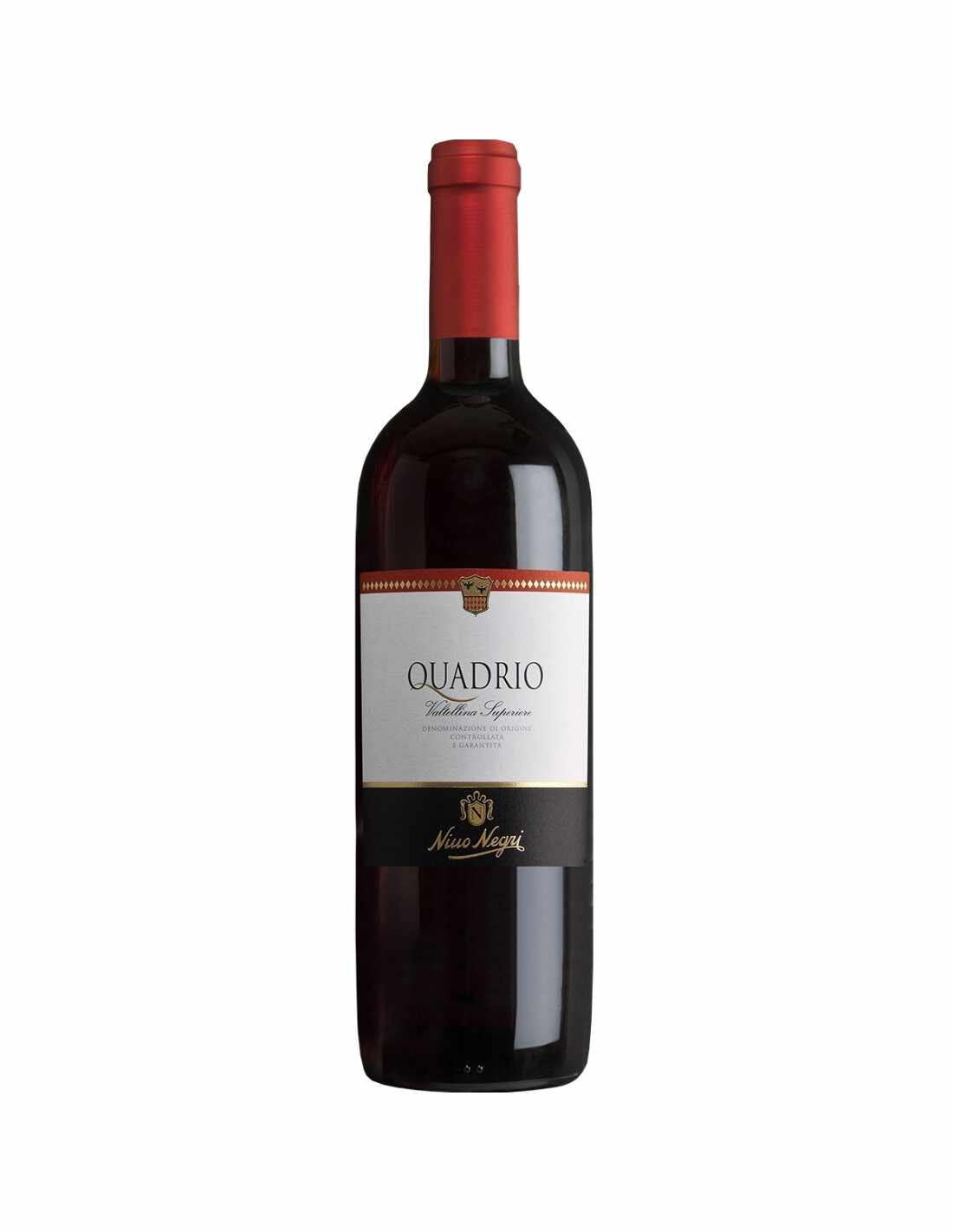 Vin rosu sec Quadrio Nino Negri Valtellina, 0.75L, 13% alc., Italia