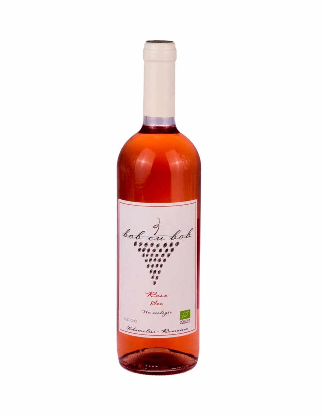Vin roze sec, Pinot Noir, Bob cu Bob Adamclisi, 0.75L, 13% alc., Romania
