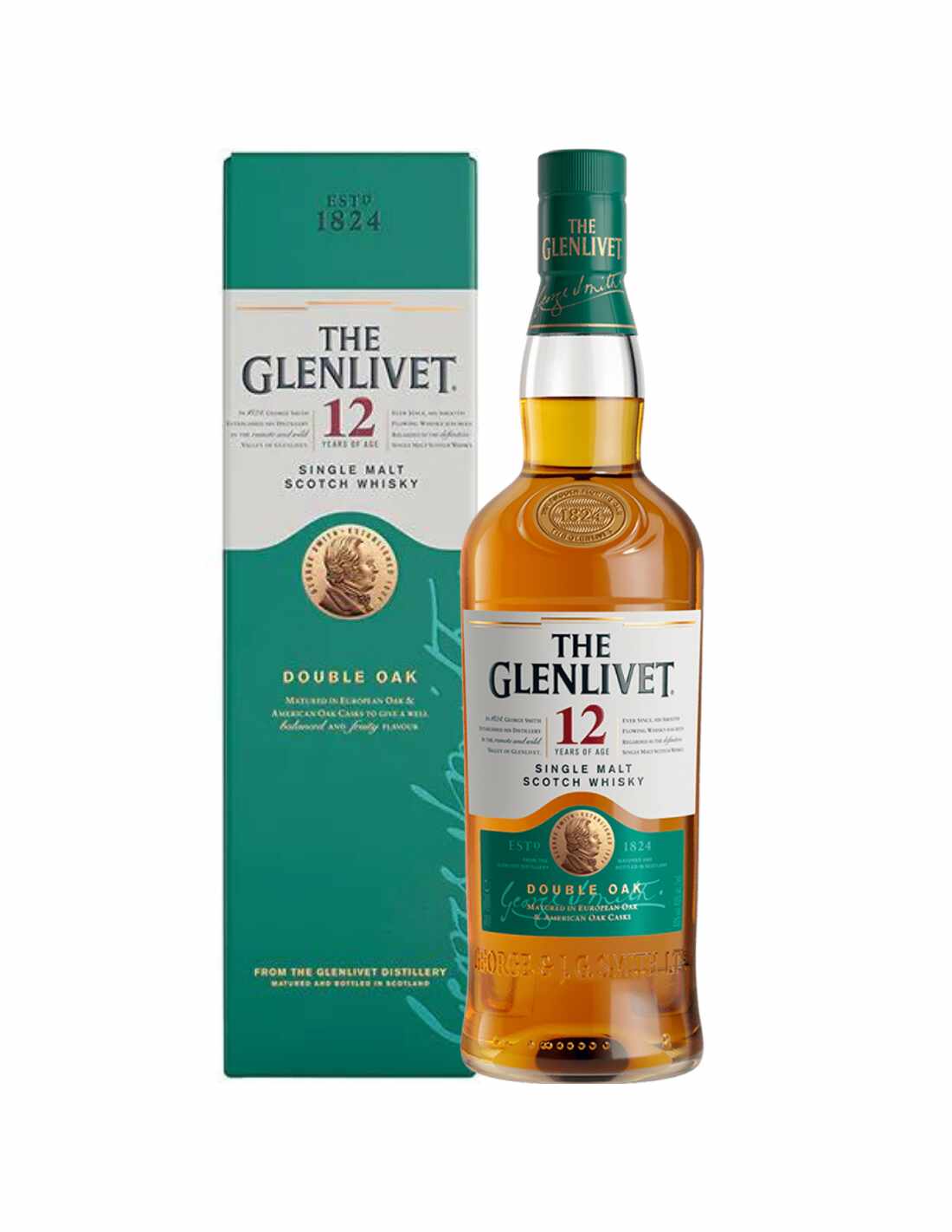 Whisky The Glenlivet 12 Years Double Oak, 0.7L, 40% alc., Scotia