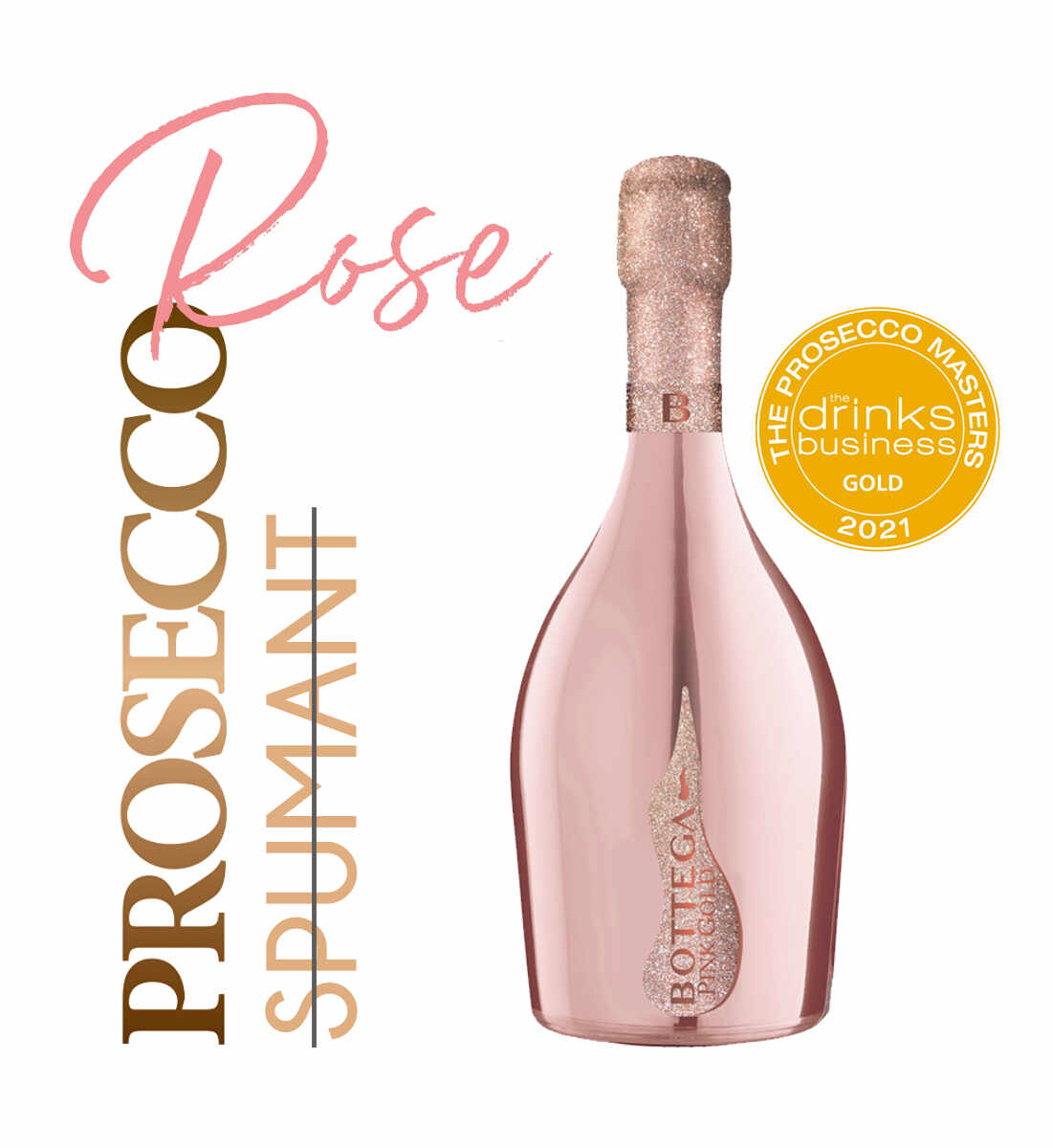 Bottega Pink Gold Prosecco Rose 0.75L
