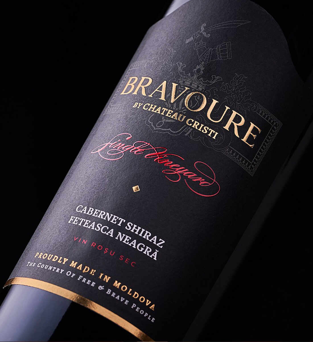 Bravoure by Chateau Cristi Single Vineyards Cabernet Sauvignon, Shiraz, Feteasca Neagra 0.75L