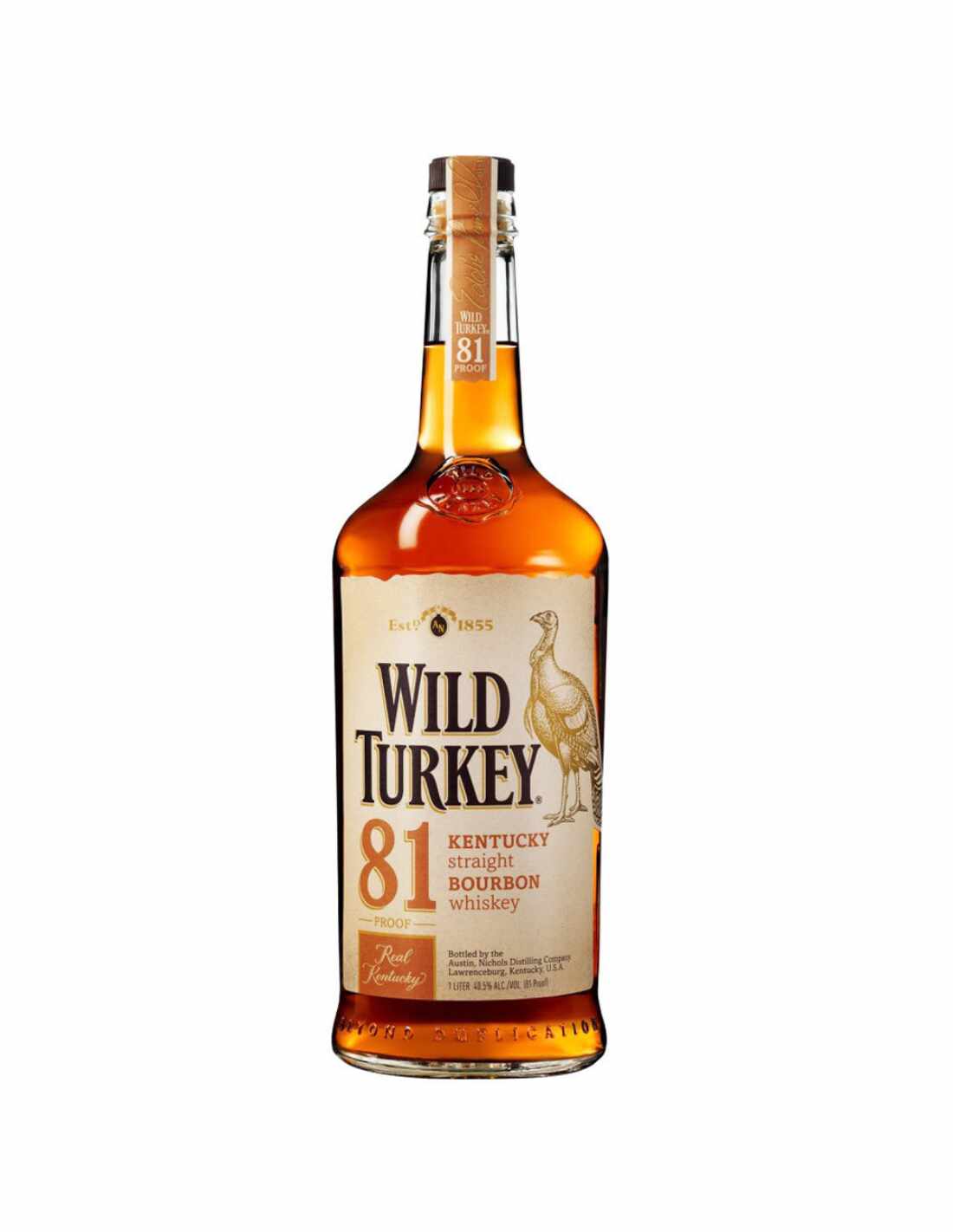 Whisky Wild Turkey 81 Proof, 0.7L, 40.5% alc., SUA