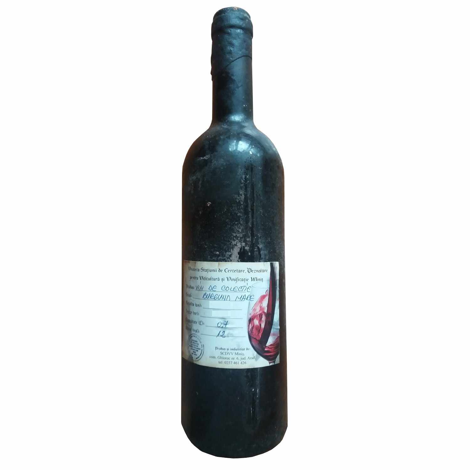Vin de colectie Minis Burgund 1999 rosu, in cutie lemn, 0.7L