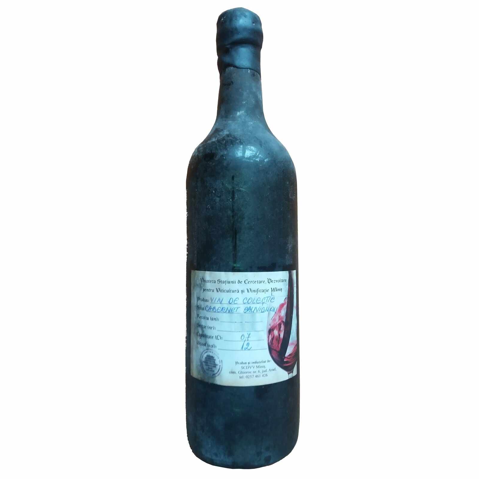 Vin de colectie Minis Cabernet Sauvignon 1967 rosu, in cutie lemn, 0.7L