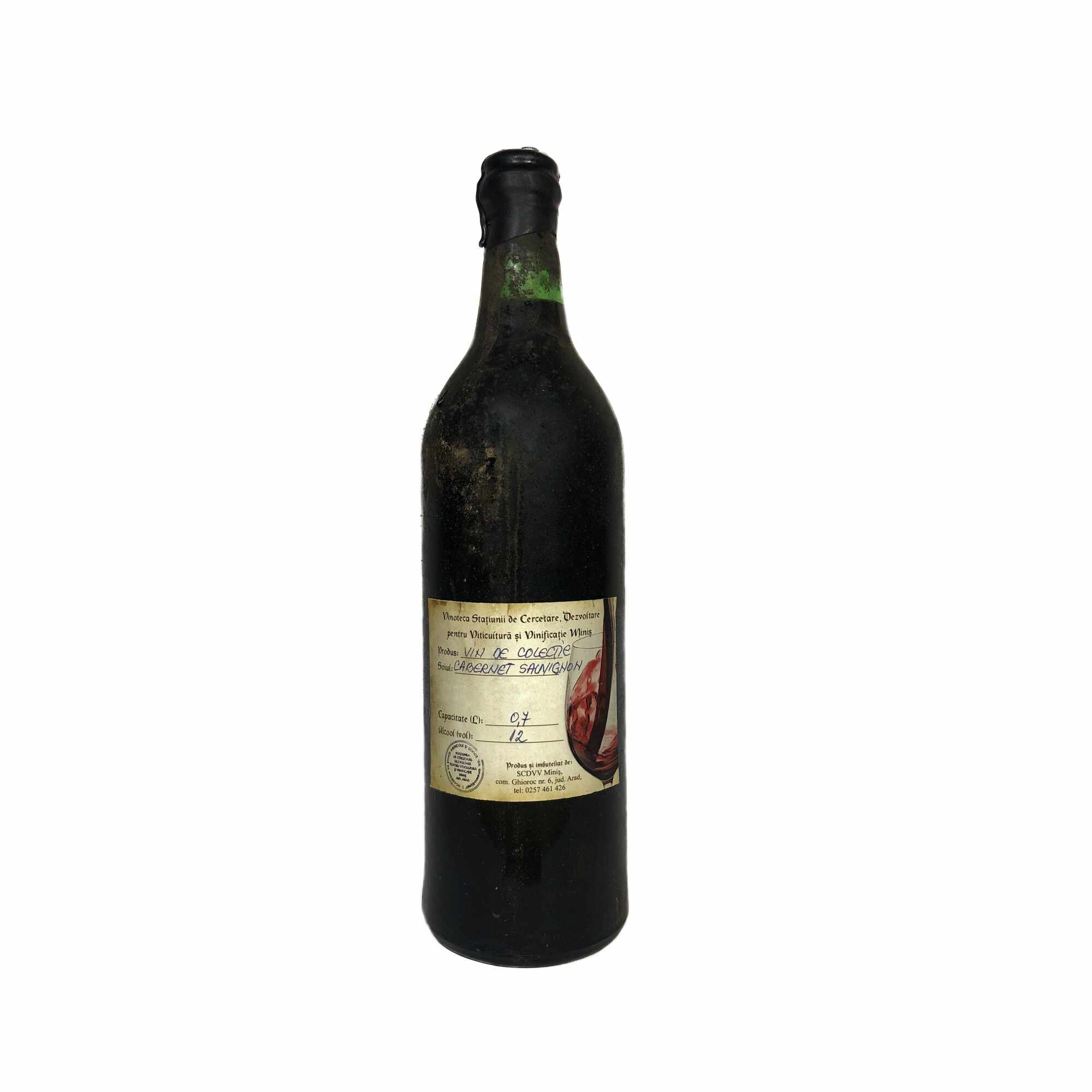 Vin rosu de colectie Cabernet Sauvignon - Anul 1963 in cutie de lemn, 700 ml