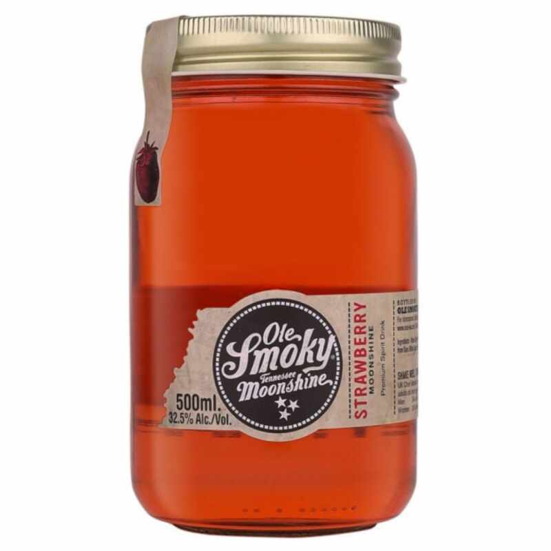 Lichior Ole Smoky Moonshine Strawberry, 35% alc., 0.5L, SUA