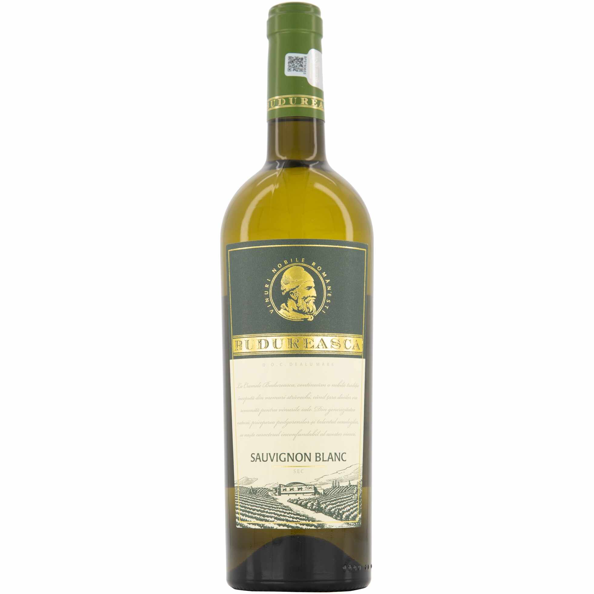 Vin Alb Budureasca Premium Sauvignon Blanc, Sec, 0.75l