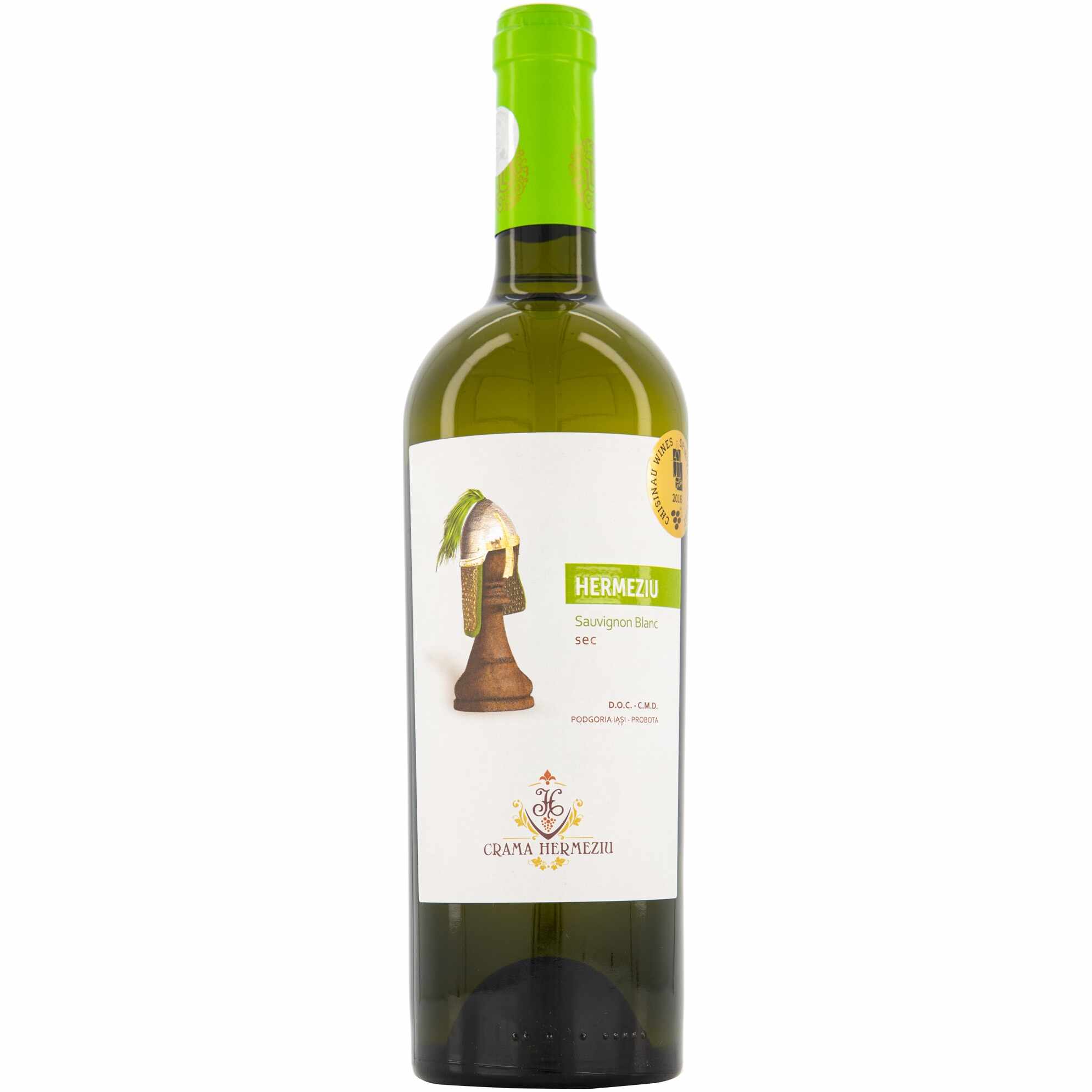 Vin Alb Hermeziu, Sauvignon Blanc, Sec, 0.75L