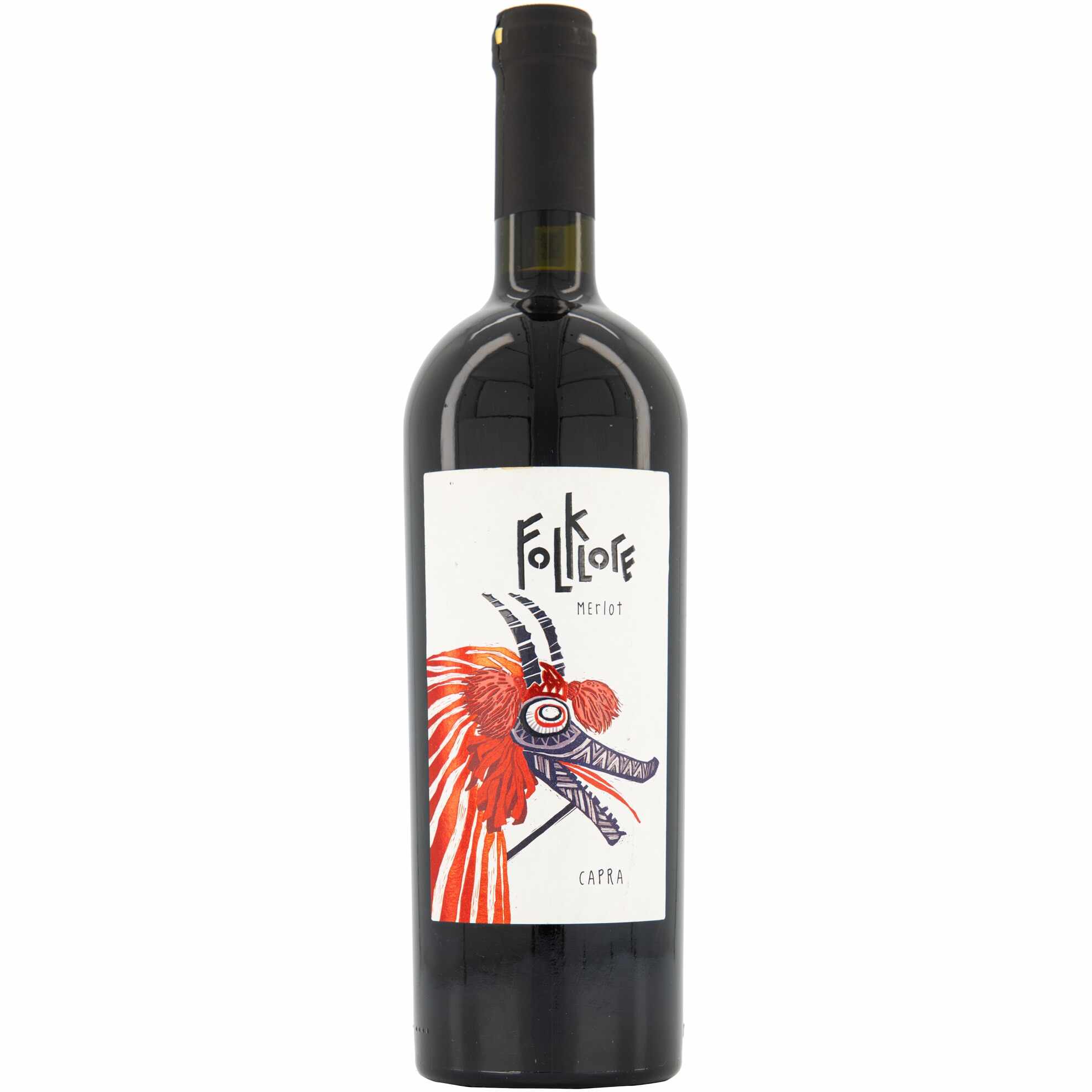 Vin Folklore Merlot, Rosu Sec, 0.75L