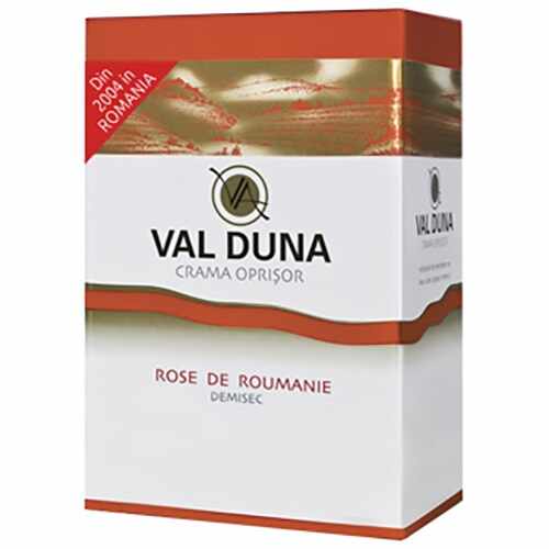 Vin Rose Val Duna, Rose de Roumanie, Demisec, 5l