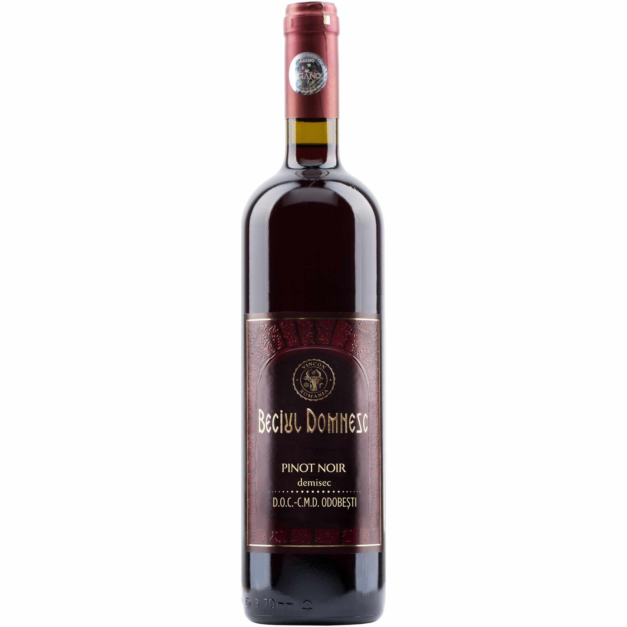 Vin Rosu Beciul Domnesc, Pinot Noir, Demisec, 0.75l
