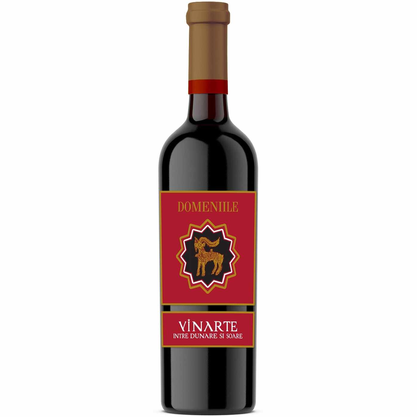 Vin Rosu Domeniile Vinarte, Cabernet Sauvignon & Feteasca Neagra, Sec, 0.75l