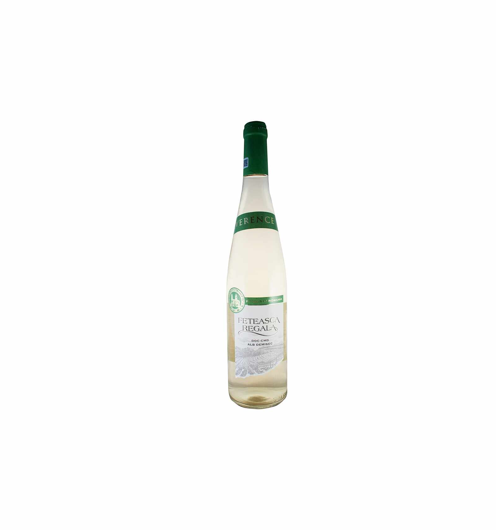 Vin alb, Feteasca Regala, Reverence, 13% alc., 0.75L, Romania