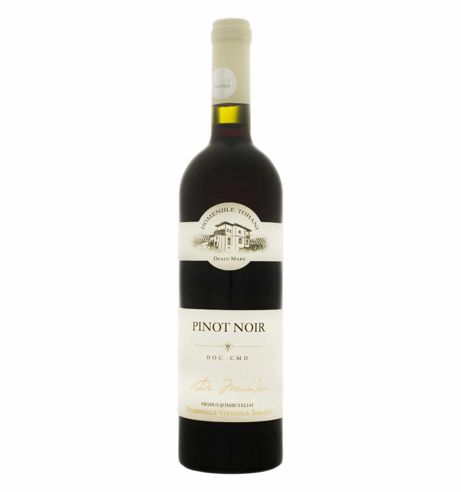 Vin rosu demidulce, Pinot Noir, Domeniile Tohani Dealu Mare, 0.75L, 12.5% alc., Romania