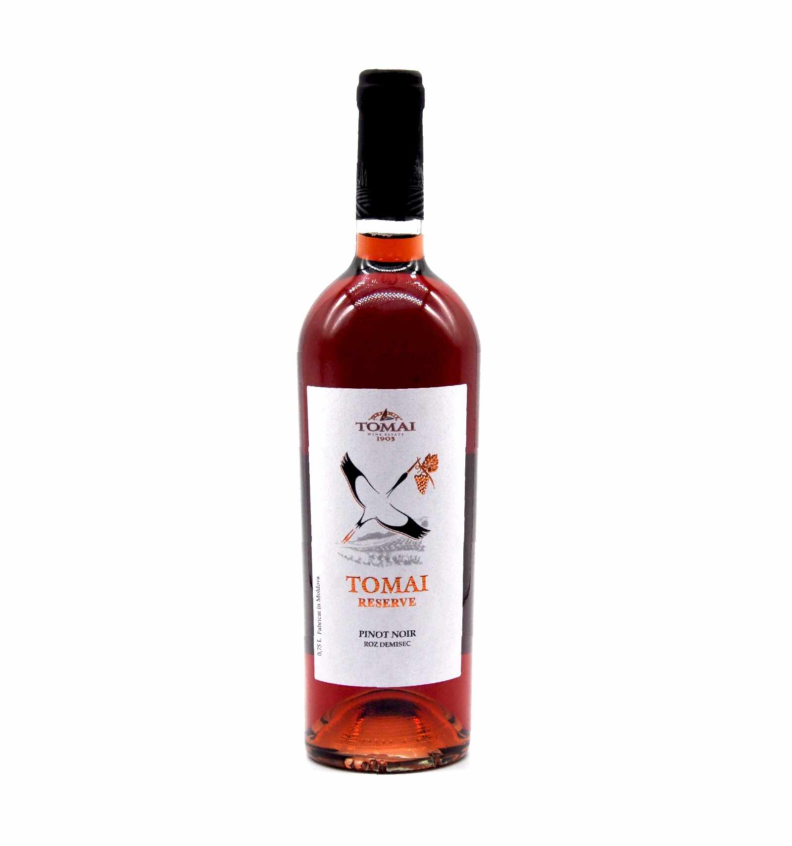 Vin roze demisec, Pinot Noir, Tomai Reserve, 0.75L, 12% alc., Republica Moldova