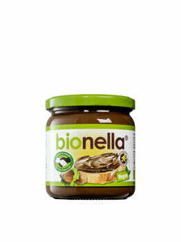 Crema vegana de alune cu ciocolata bionella Bionella 400 grame