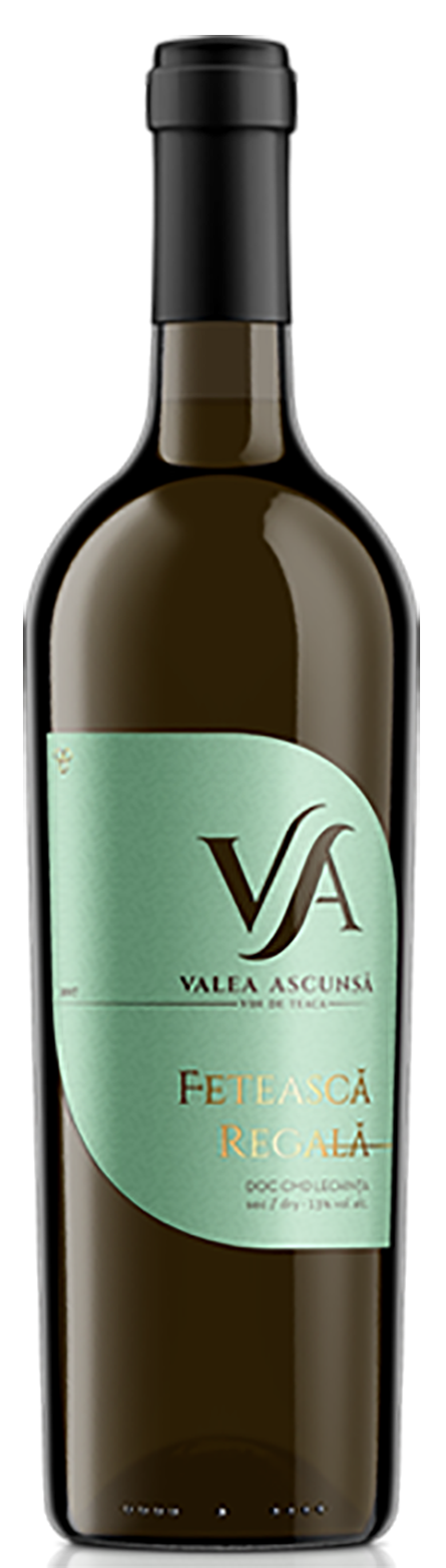Vin alb - Valea Ascunsa, Feteasca regala, sec, 2017 | Valea Ascunsa
