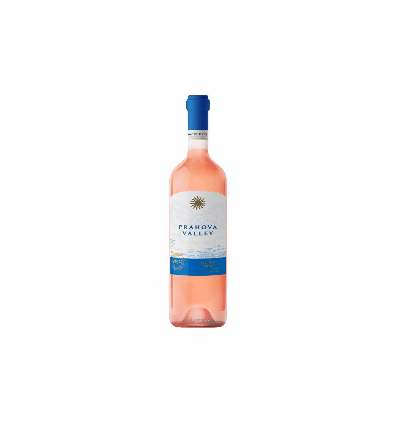 Vin roze demisec, Merlot, Prahova Valley + tirbuson, 13% alc., 0.75L, Romania