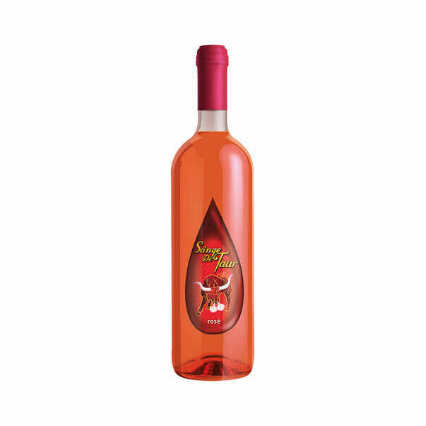 Sange De Taur Vin Roze Dulce 10%, 0.75L