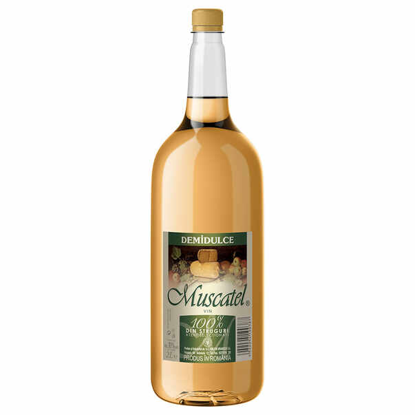 Vin alb demidulce Vincon, Muscatel 2 l
