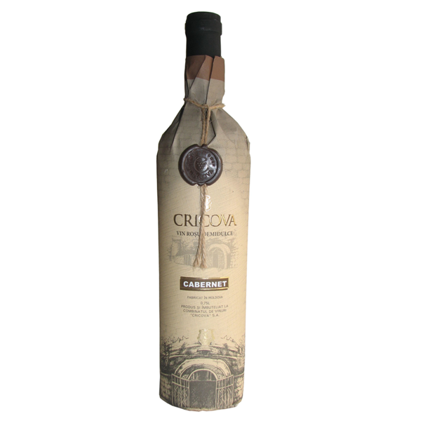 Vin rosu demidulce Cricova, Cabernet Sauvignon 0.75 l