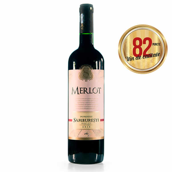 Vin rosu sec Domeniile Samburesti, Merlot 0.75 l