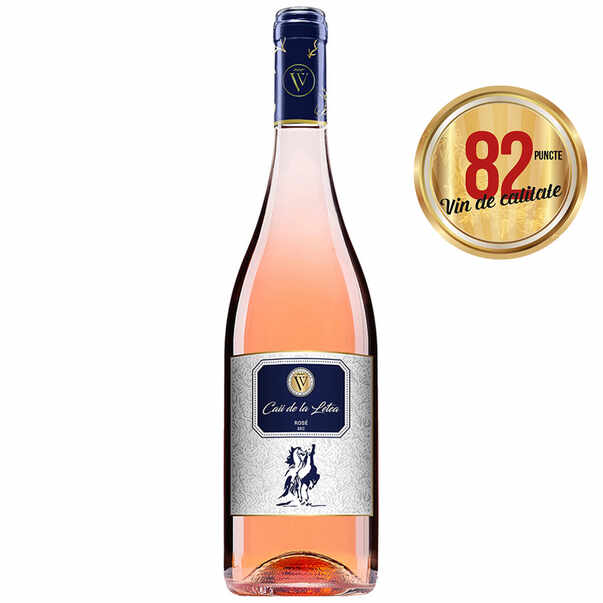 Vin roze sec Caii de la Letea,Merlot, Syrah, Feteasca Neagra 0.75 l
