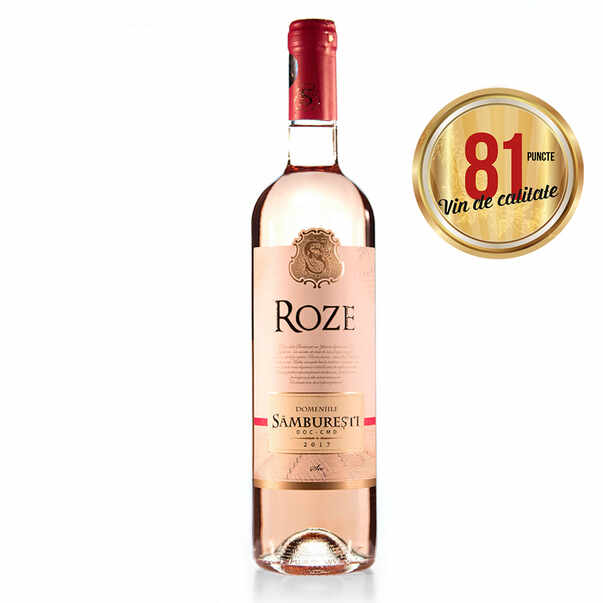 Vin roze sec Domeniile Samburesti, Cabernet Sauvignon, Merlot 0.75 l