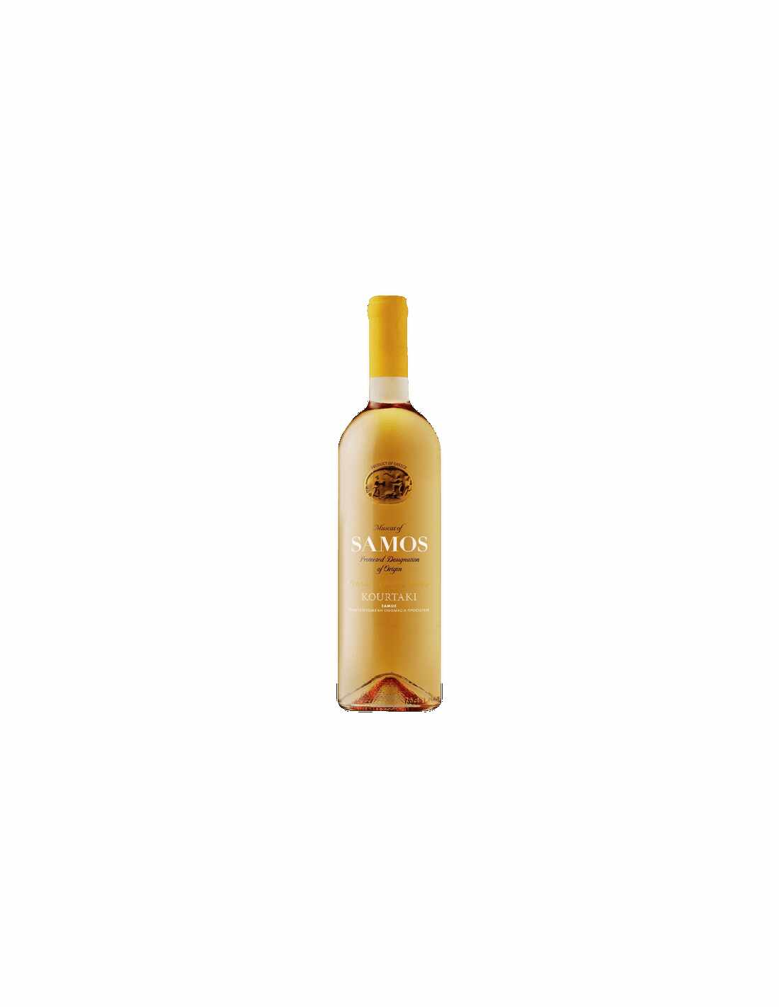 Vin alb dulce, Muscat, Kourtaki Samos, 0.75L, 15% alc., Grecia
