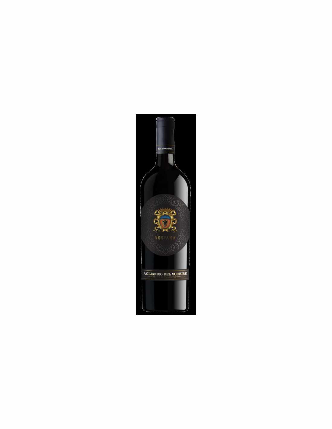 Vin rosu sec, Aglianico, Serpara Vulture, 14.5% alc., 0.75L, Italia