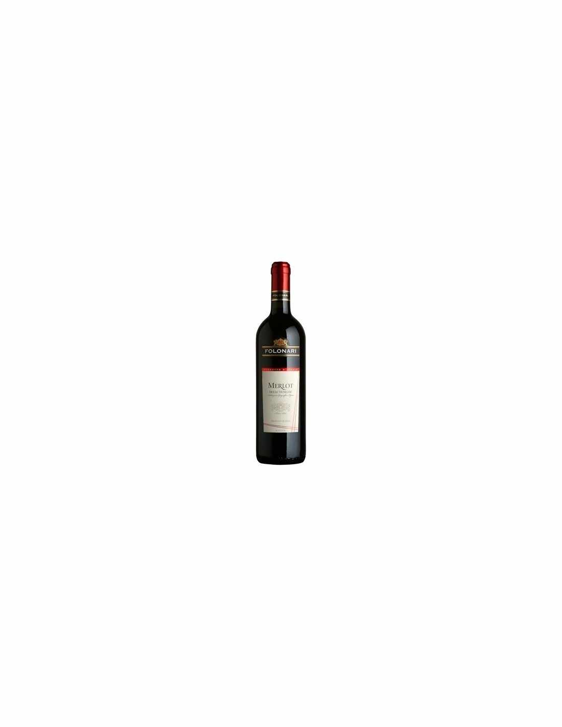 Vin rosu sec, Merlot, Folonari Delle Venezie, 0.75, 12% alc., Italia