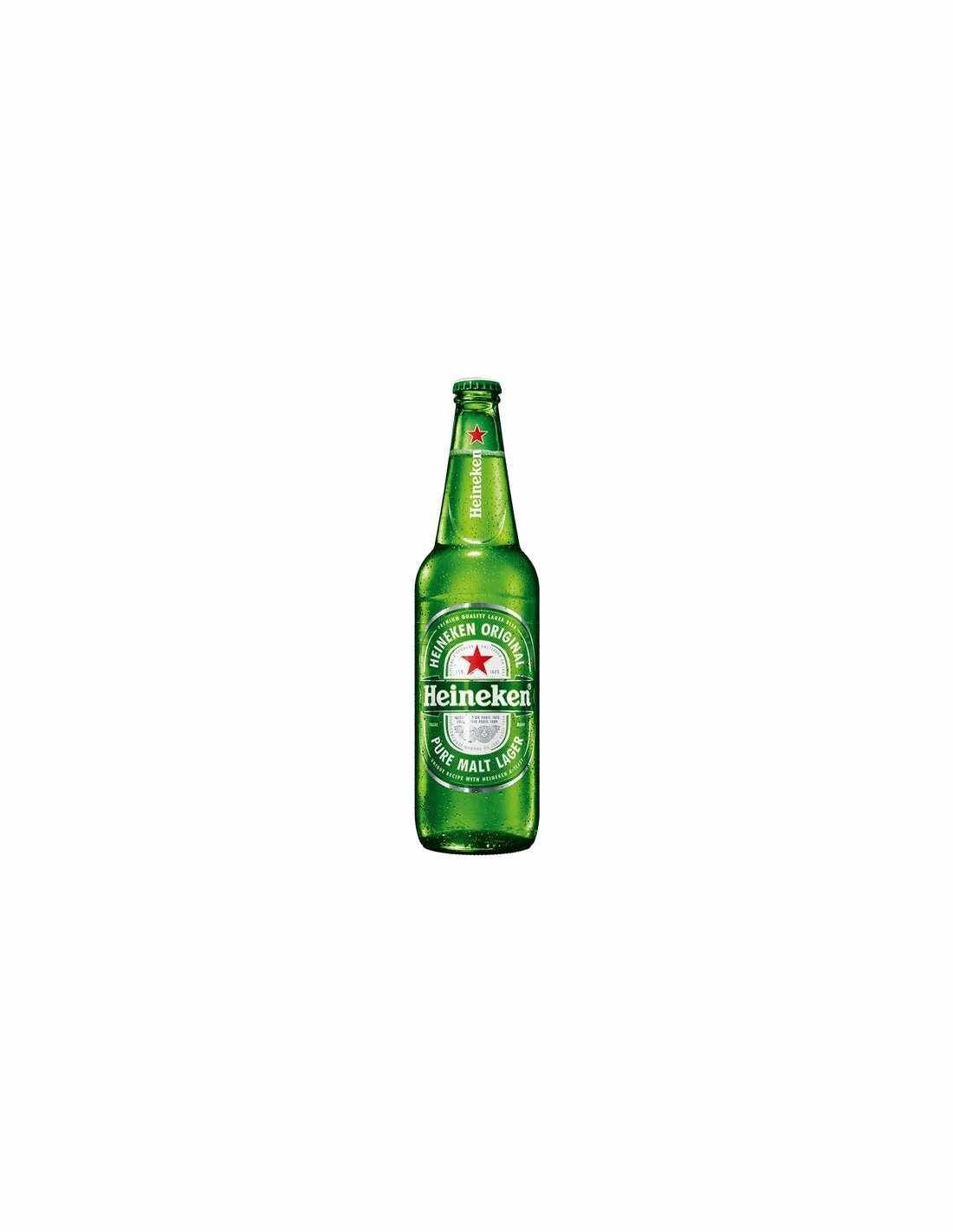 Bere blonda, filtrata Heineken Premium, 5% alc., 0.66L